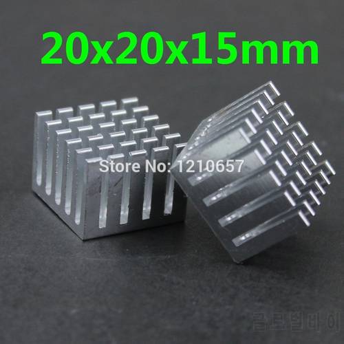5 pieces lot 20x20x15mm Aluminum Heatsink Radiator For Chip Electronic