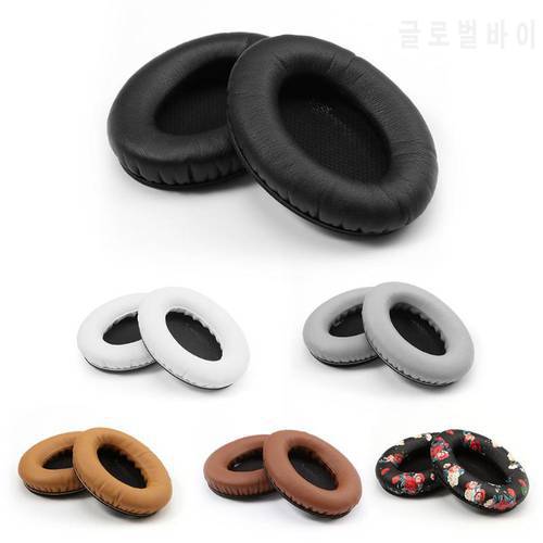 1 Pair Black-Inner Leather Replacement Earpads Ear Pad Pads Cushion for Bose Quietcomfort 2 QC2 QC15 QC25 AE2 Headphones Headset