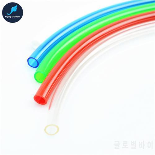 9.5X12.7mm 3/8&39&39 Thin PVC Hose,Water Cooling Soft Tubing, Blue White Black Red Green Transparent