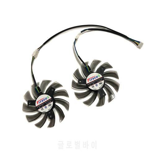 2pcs/Set 4Pin 75mm GPU Cooler Video Graphics Card Fan For ASUS GTX650TI/660/670 MSI R6790 Twin Frozr II As Replacement