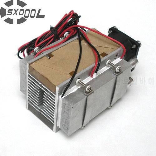 SXDOOL CoolingDIY TEC Peltier semiconductor refrigerator water-cooling air condition Movement for refrigeration and fan