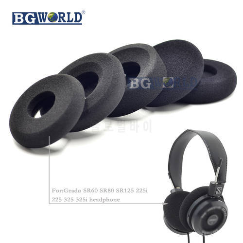 BGWORLD Replacement Ear Pads Foam earpad Cushion for GRADO SR60 SR80 SR125 SR225 325 325i for Alessandro M1 M2 Headphones Sponge