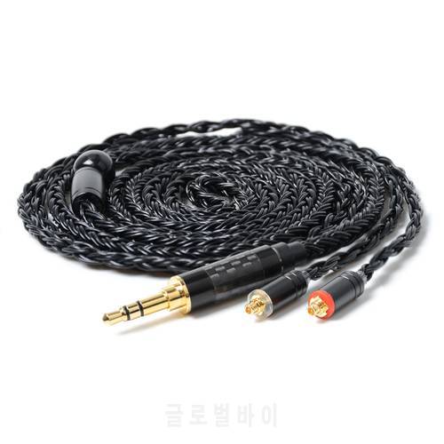 NiceHCK 16 Core Silver Plated Cable 3.5/2.5/4.4mm Plug MMCX/2Pin Connector Cable For KZAS16 TRNV90 CCAC16TFZ NiceHCK NX7/M6