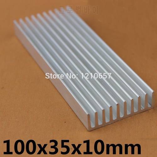 10 Pieces lot 100x45x10mm Aluminum Heatsink For Electronics Computer Electric Equipment 