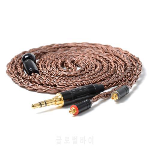 NiceHCK 16 Core High Purity Copper Cable 3.5/2.5/4.4mm MMCX/2Pin Connector Cable For TRNV90 KZZSX CCAC12 NiceHCK NX7 PRO/F3/M6