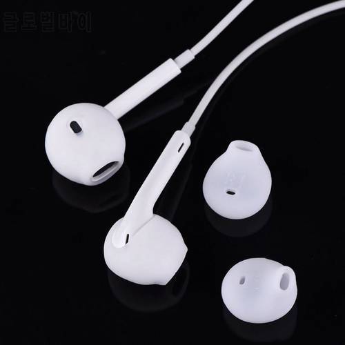 2 Pairs Soft Silicone Earphone Case Earbuds Ear Buds Tips Covers In-Ear Tips Ear Pads Cap For Samsung Galaxy S6 S7 Edge