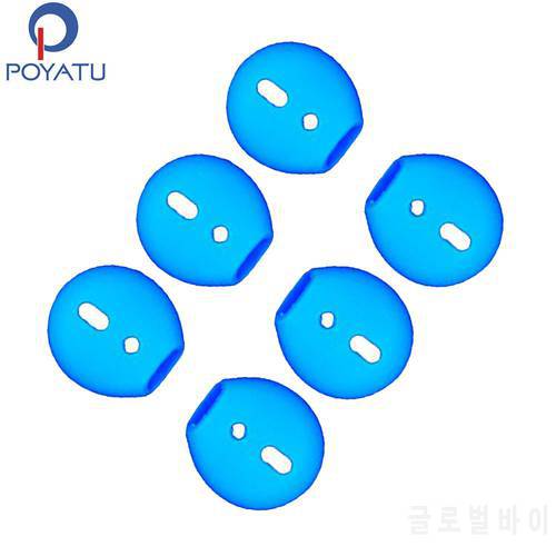 POYATU For iPhone Earpods Silicone Cover Tips Replacement Ear Gels Buds Anti-slip Sport Earbud Tips For iPhone X/8/8Plus/7/7Plus