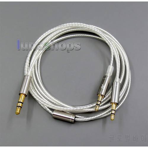 LN006022 1.2m 1.5m 2m 3m Pure Silver Plated OCC Cable for Hifiman HE560 HE-350 HE1000 V2 Headphone