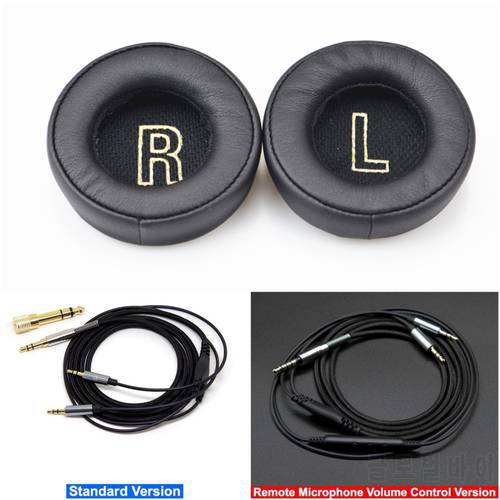 Replacement Cushion Ear Pads Foam Cover Cable Wire for Xiaomi Mi HiFi Headphone Headset for Iphone Samsung Xiaomi