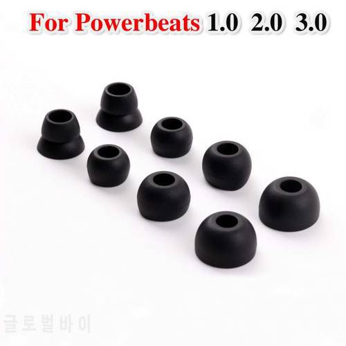 8pcs/lot Ear pads Cushions For Powerbeats 1.0 2.0 3.0 covers PB2 PB3 Silicone In-Ear Ear caps earphones case Earbuds eartips