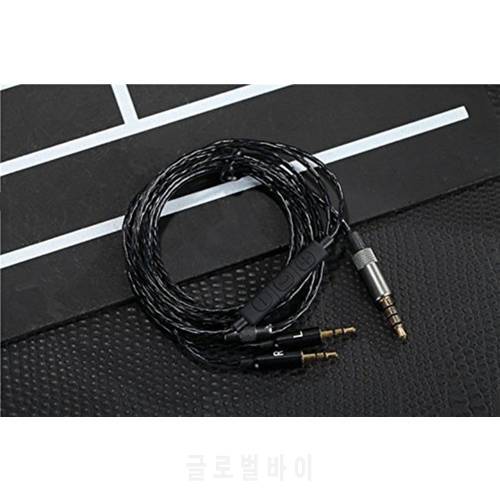 Replacement Stereo Audio Cable Cord Remote Control Mic for Sol Republic Master Tracks HD V8 V10 V12 X3 Headphone Headset(Black)