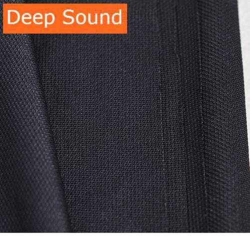 4X1.75M Thick Speaker Grille Cloth Stereo Grille Fabric Speaker Mesh Cloth Black