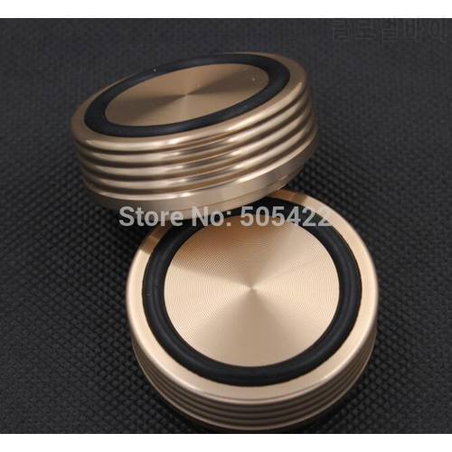 3pcs Aluminum Solid New 44*17mm Anodized CNC Machined Isolation Stand Base Mat Feet Pad For DAC CD Turntable Speaker Amplifier