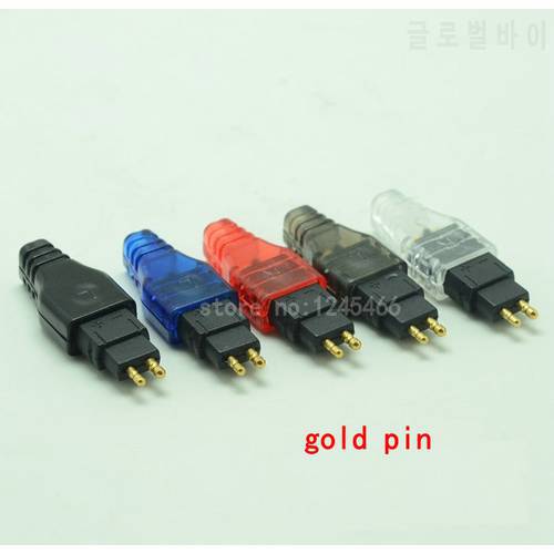 10Pairs/Lot Gold/Silver Plated Plug Connector For DIY HD650 HD600 HD565 580 HD25 525 535 545 265 Mini Plug Jack