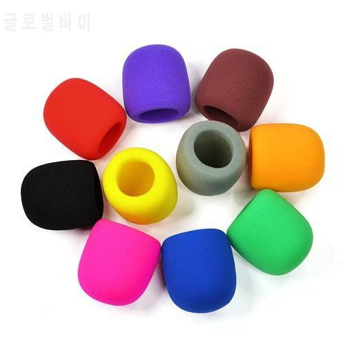 Free shipping 50pcs/lot color microphone foam mic cover protective windscreen grill audio shield