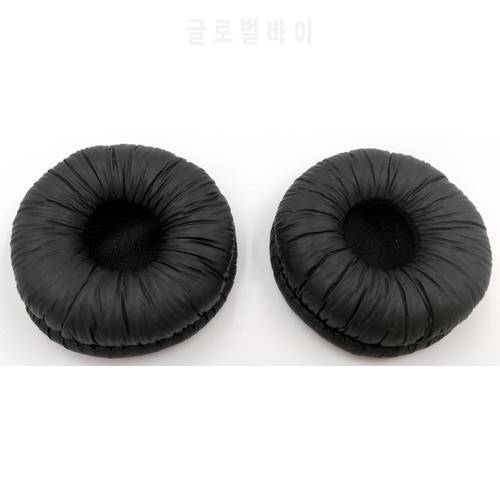 6 PCS =3 Pairs 50mm Replacement Super soft leather foam Ear Cushion Leatherette ear pads spare parts for Headphones Headsets