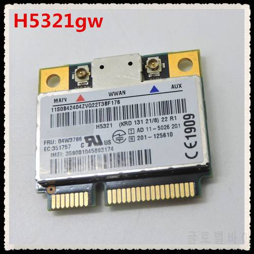 H5321 H5321gw FRU 60Y3297 04W3786 3G WWAN Network Card For Lenovo thinkpad X230 T520 T430 T430I W530 E535 E335