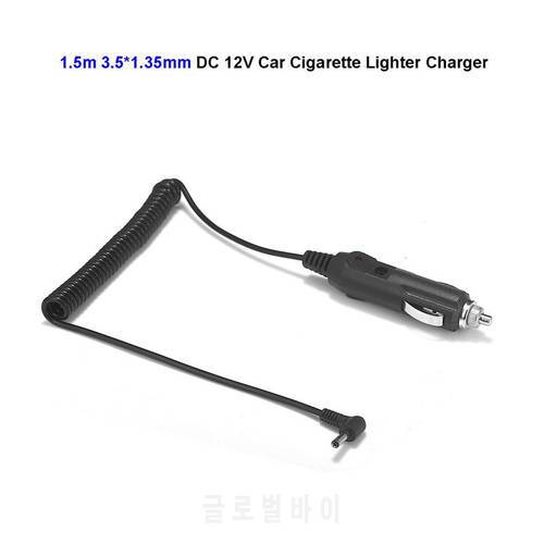 12V 24V DC Adapter Charger 3.5mm x 1.35mm/2.1mm 150cm Car Cigarette Lighter Adapter Angle DC Cord For Battery Charger LED Light