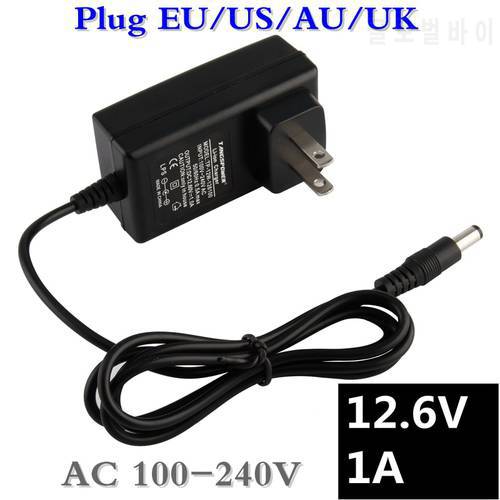 12.6V 1A 18650 Lithium Battery Charger 12V 1A Screwdriver Portable Wall Charger DC 5.5 * 2.1 MM