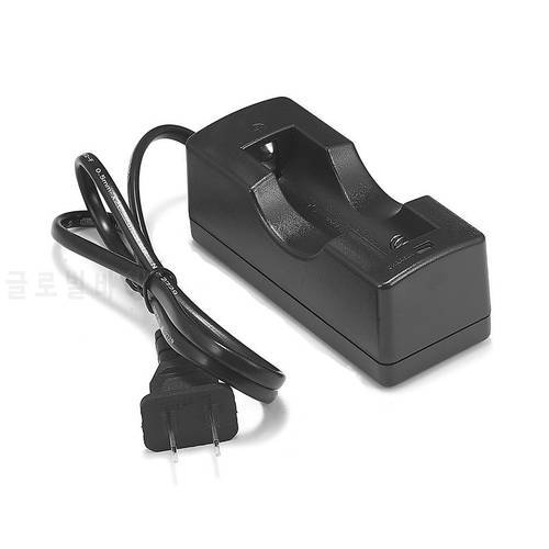 50pcs Single 18650 Battery Charger US Plug AC Travel Dock Power Charger For 18650 Li-ion Rechargeable Battery