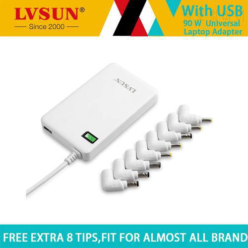 LVSUN 90W Universal Laptop Power Adapter Supply Chargercord for Toshiba ASUS Delta Samsung Dell Notebook Laptop Chargers