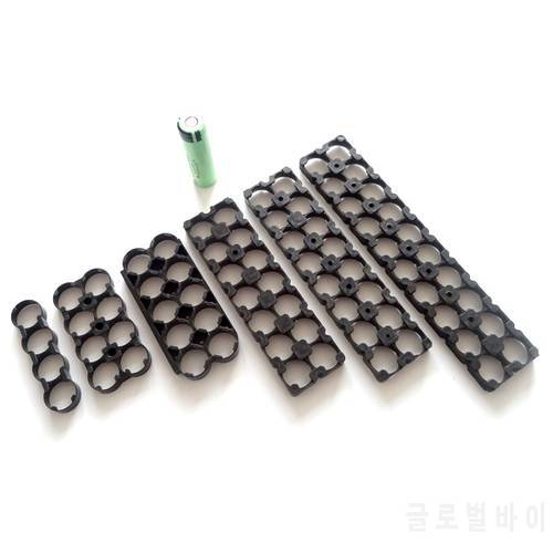Li-ion battery 18650 holder 2-row series 18650 batery holder (integrated) For 18650 battery pack Fireproof materials