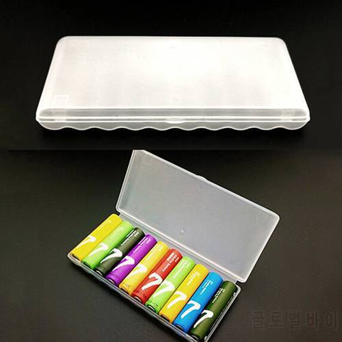 1pcs Portable Plastic Battery Case Cover Holder Storage Box For 10pcs AAA Batteries Storage case for 10pcs AAA battery