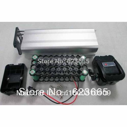 Free Shipping Ebike battery box Electric bicycle battery case for DIY battery pack With free 18650 cell holder 36V batteries box