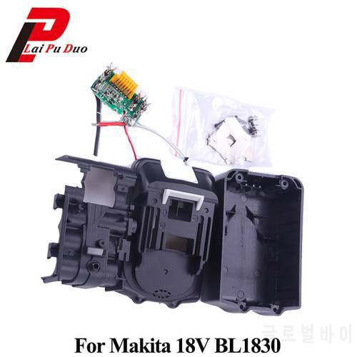 BL1830 PCB Circuit Board With Li-Ion Power Tools Battery Case Replacement For Makita 18V BL1840 BL1850 LXT400 Plastic Shell