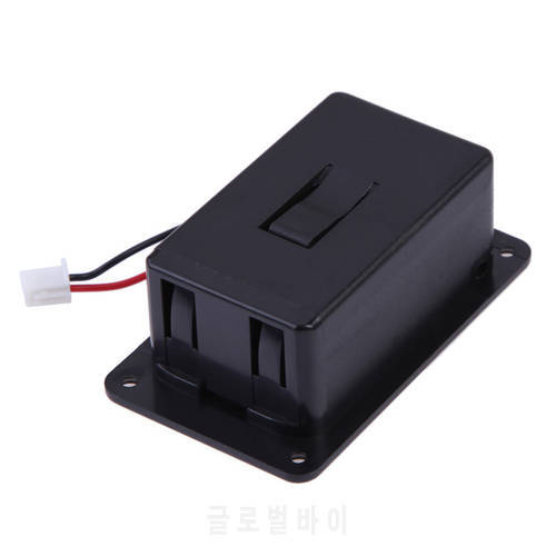 1pc ABS 9V Battery Box Case Cover Holders for Guitar Bass Pickup for Ukulele With Wires Black Replacement Accessories Hot Sale