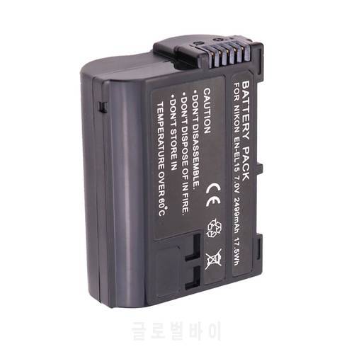 1PcsExcellent Bateria EN EL15 Battery EN-EL15 ENEL15 Camera battery For Nikon DSLR D600 D610 D800 D800E D810 D750 D7000 D7100 V1
