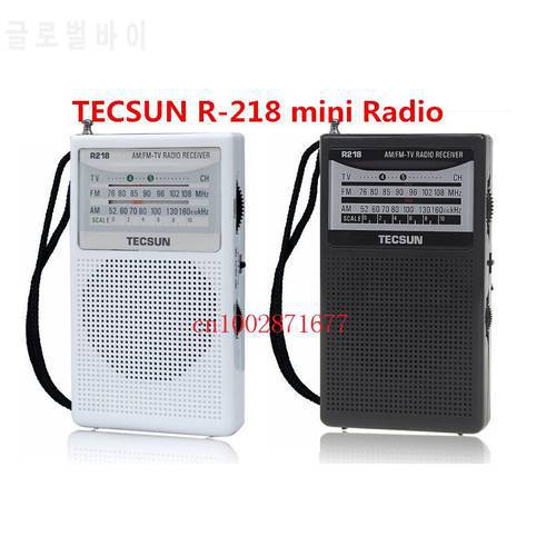 TECSUN R-218 Radio Receiver FM / AM / TV. Mini Pocket portable size Economic battery consume and reliable Built In Speaker