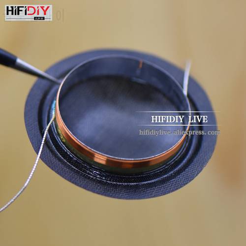 HIFIDIY LIVE 1 inch 25.4mm 25.5mm Tweeter Voice Coil black Silk Membrane Treble Speaker Repair accessories 8ohm 15W DIY Parts
