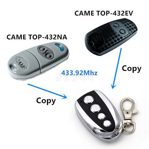 CAME TOP432NA Remote Control CAME TOP432EV Remotes With Battery For Universal Garage Door Gate Key Fob Chain 433mhz