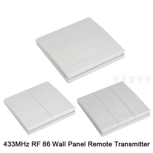 QIACHIP 86 Wall Panel Switch 1CH 2CH 3CH Free Sticky Wall Panel Remote Control Sticky Any Where Transmitter 1 2 3 Button Receive