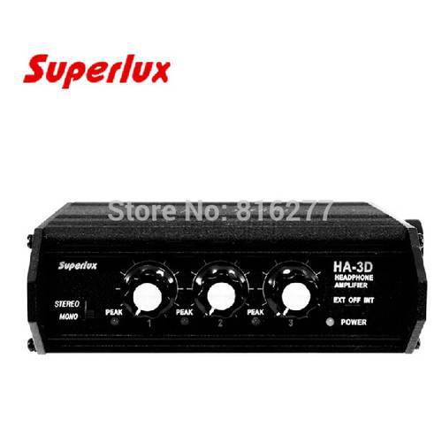 Superlux HA3D Portable Headphone Amplifier 3 channels headset amp PK Sound Devices HX-3