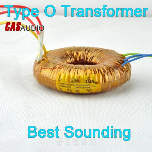 High Quality 30VA Type O Power Mains Transformer For DIY Audio Headphone Amplifier DAC Preamp (8V-0)*2 Four Leads