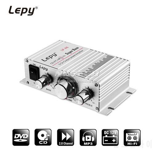 Lepy LP-A6 MINI Power Amplifier Digital Player 2CH HiFi Stereo Audio Car Home For Mobile Phone MP3 MP4 PC Support Volume Control