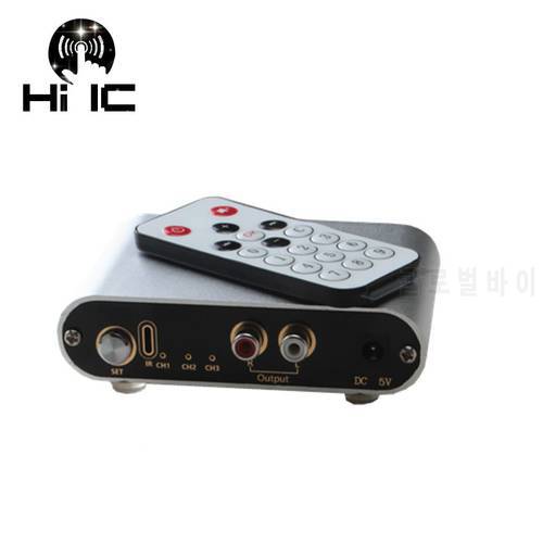 3 Input 1 Output/1 Input 3 Output 2 way Audio Signal Switcher Switch Splitter Selector Box Sound Video with Remote Control RCA