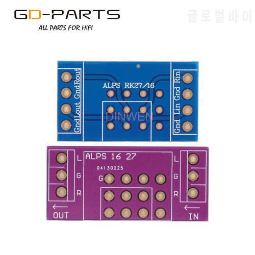 Double Sides FR4 PCB Board Adapter Circuit Board For ALPS RK16 RK27 Volume Potentiometers Hifi Audio DIY 1PC