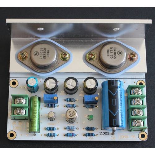 Diy Kits 1pcs JLH 1969 class A amplifier Board high quality PCB MOT 2N3055 with Heat sinks