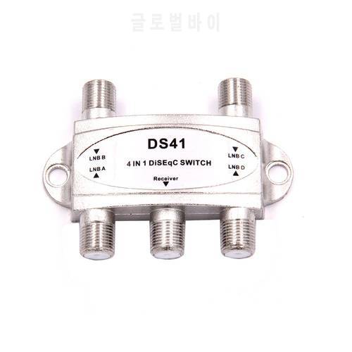 Free TV DiSEqC Switch 4x1 DiSEqC Switch satellite antenna flat LNB Switch for TV Receiver