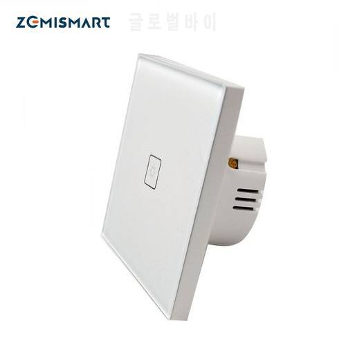 Zemismart EU Zigbee 3.0 Switch for Smartthings Echo Plus 1 Gang Wall Mount Touch Light Switch