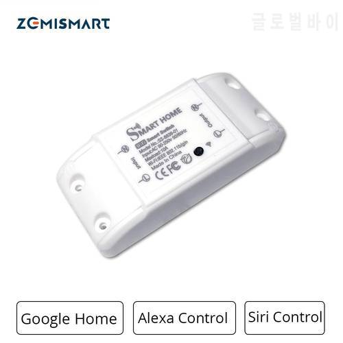 Zemismart Smart Home Wifi Switch Voice Control by Alexa Siri DIY Modules Timer Control On and Off Suit for Bulb Fan TV Etc.