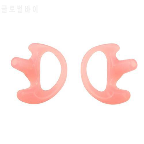 Fleshcolor 1 Pair Small Silicone Earmold Earbud for all Two-Way Walkie Talkie Radio Air Acoustic Coil Tube Earpiece Headphone