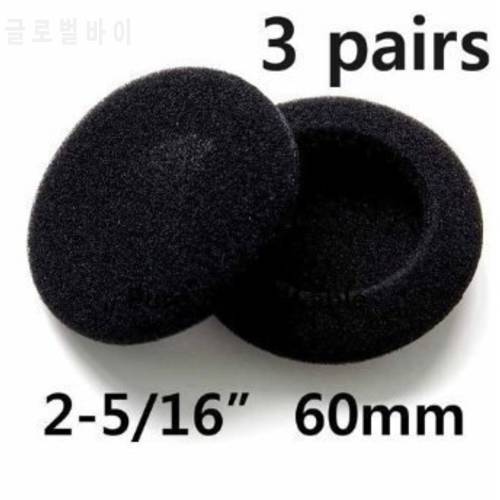Foam Pad Ear Cover for Philips Sony Headphones-3pairs of 2-5/16-Inch