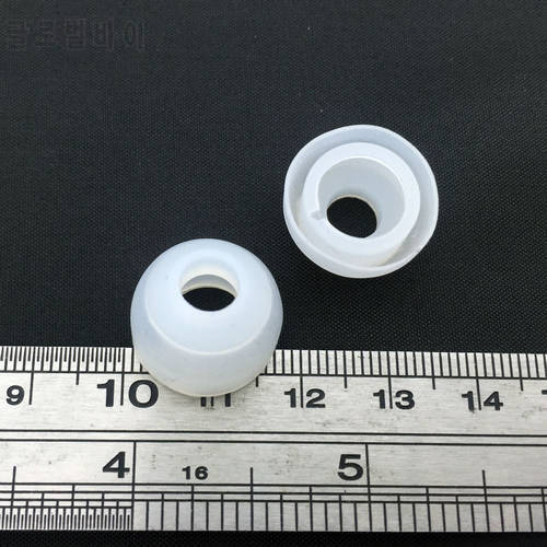 Replacement Earbuds Eartips For Motorola S10-HD, S9-HD, S9 Bluetooth Stereo Headphones Clear White Color Large Size 6pcs/lot