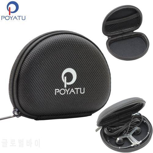 POYATU Portable Earphone Case For B&O PLAY By Bang&Olufsen Beoplay H5 E4 H3 A8 Earset 3i Earphones Headsets Hard EVA Zipper Case
