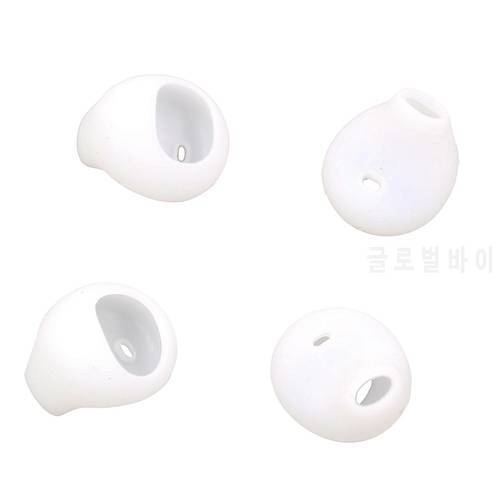 2 Pairs White Silicone Replacement Ear Buds Tips for Samsung Galaxy S6/S7/S7edge G930F G935F EG920 Level U Bluetooth Earphone