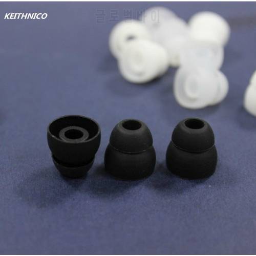 4 Pairs Two Layer Silicone Earbud Eartips Cushions Replacement Covers Eart Gels for Earphone Ear pads